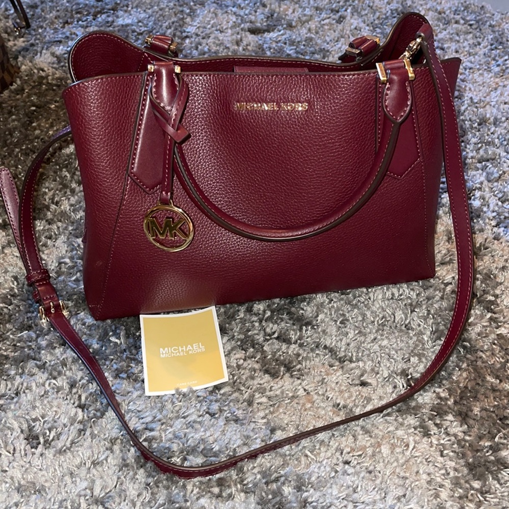 Michael Kors Burgundy Crossbody